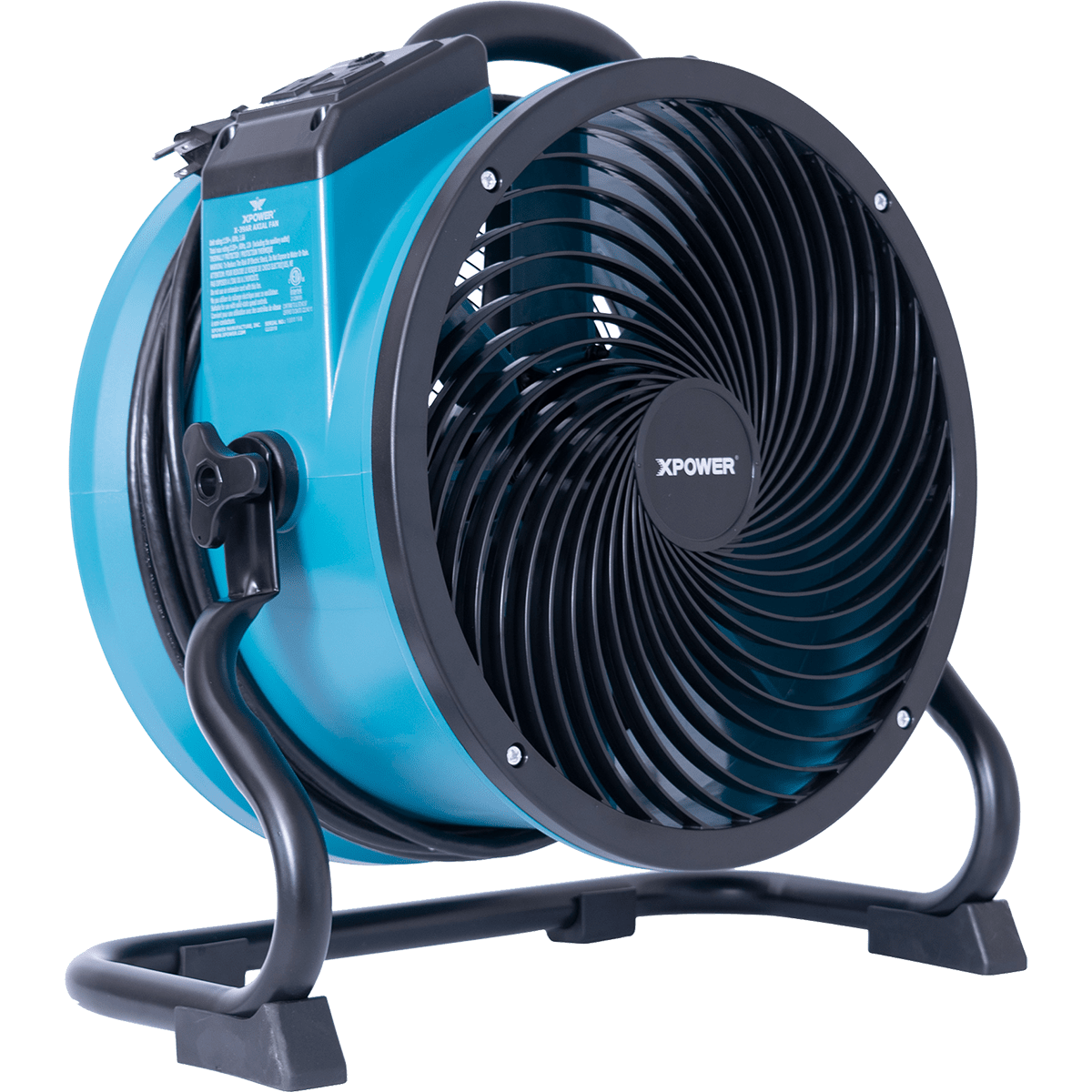XPOWER 2100 CFM X-39AR Professional Sealed Motor Axial Fan - Blue