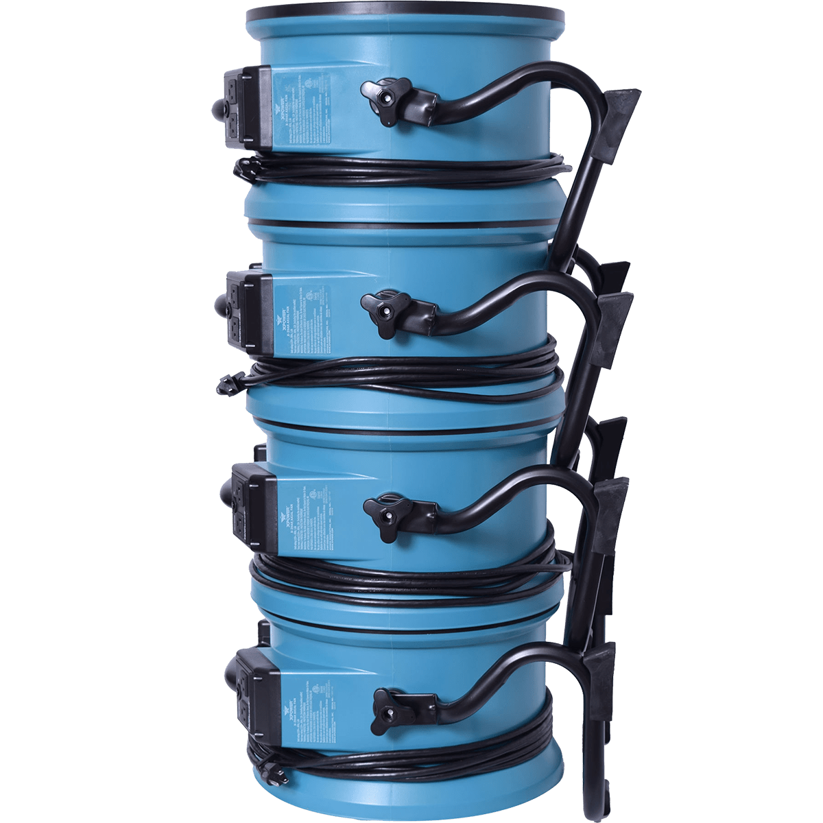 XPOWER 2100 CFM X-39AR Professional Sealed Motor Axial Fan - Blue - Stacked