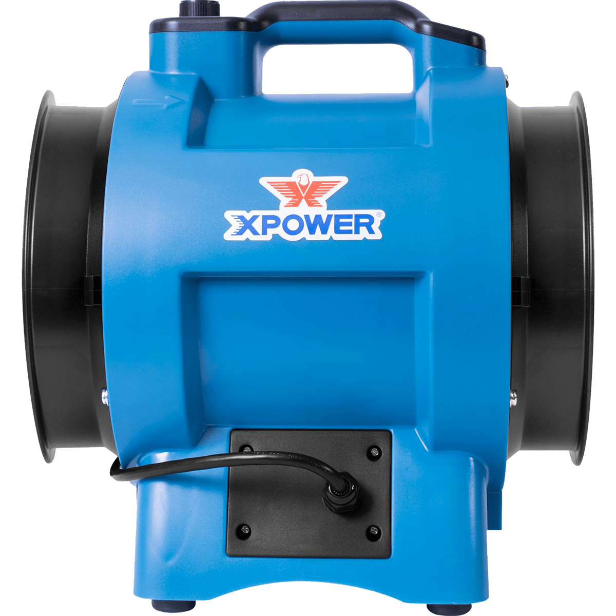 XPOWER X-8 Confined Space 8-In. Industrial Fan - Right Side View