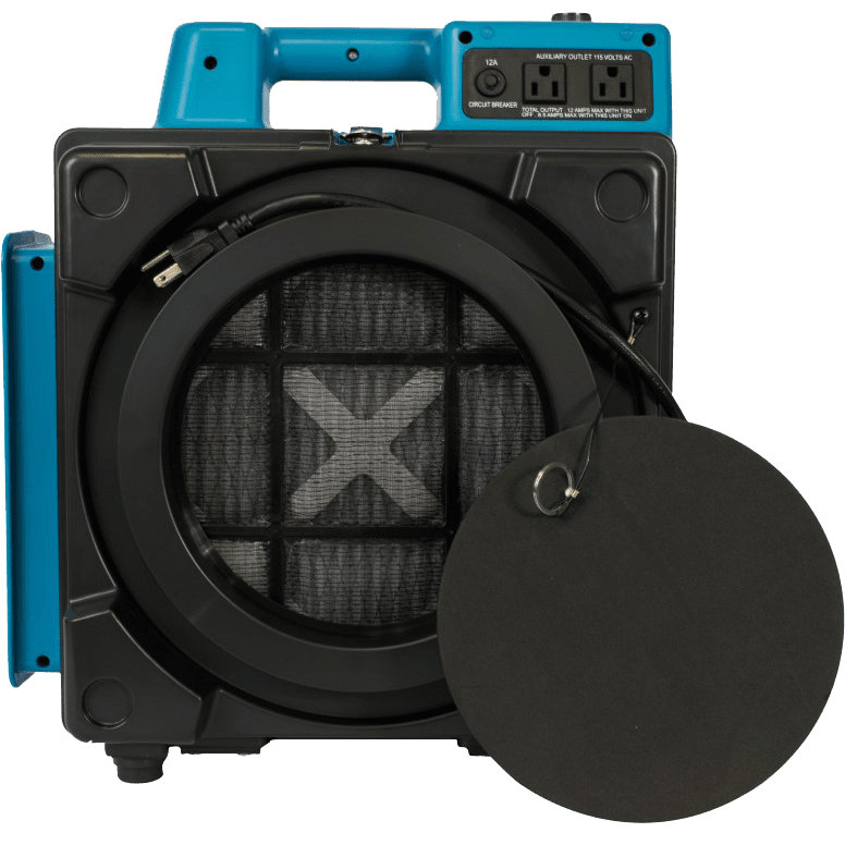 XPOWER X-2480A Professional 3-Stage Mini HEPA Air Scrubber Blue - Main