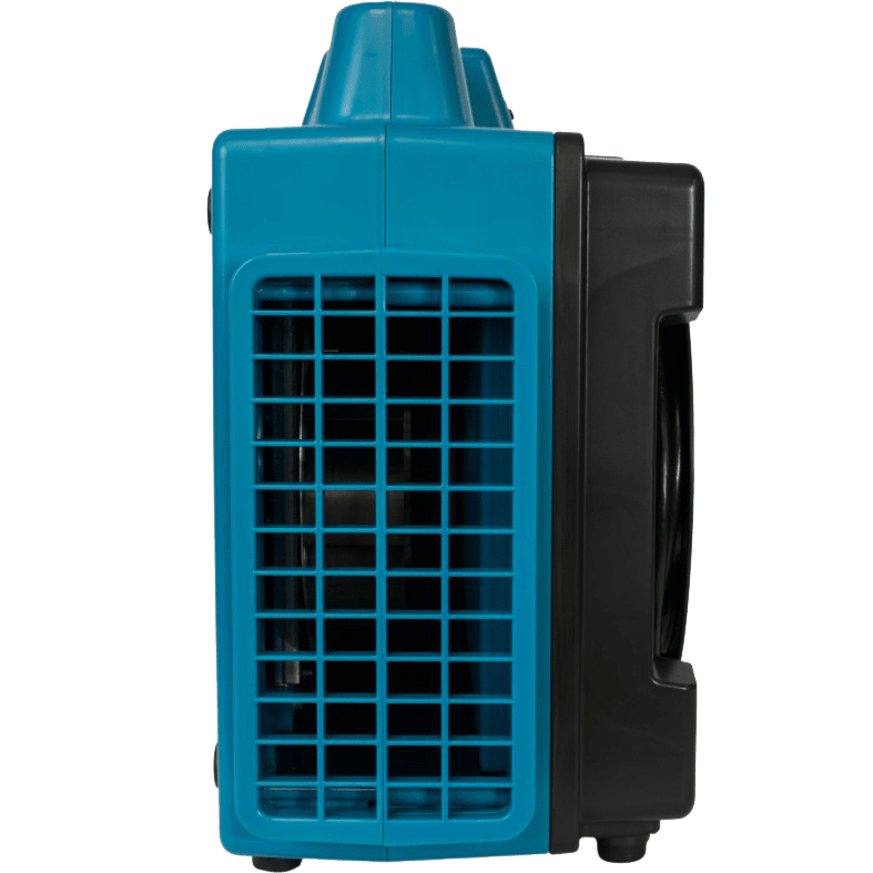 XPOWER X-2480A Professional 3-Stage Mini HEPA Air Scrubber Blue - Side