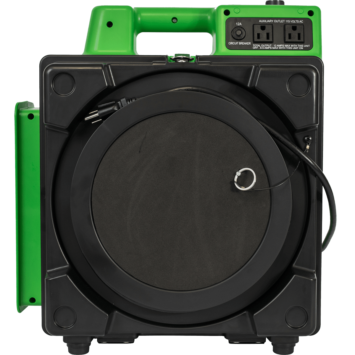 XPOWER X-2480A Professional 3-Stage Mini HEPA Air Scrubber Green - Front