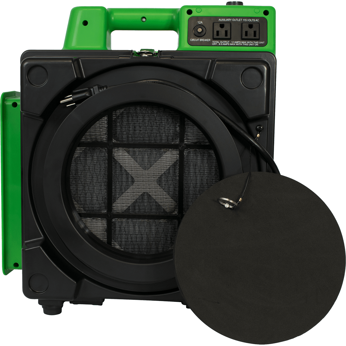 XPOWER X-2480A Professional 3-Stage Mini HEPA Air Scrubber Green - Main