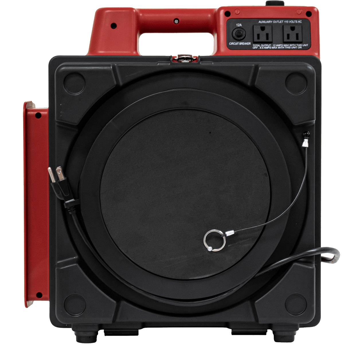 XPOWER X-2480A Professional 3-Stage Mini HEPA Air Scrubber Red - Front