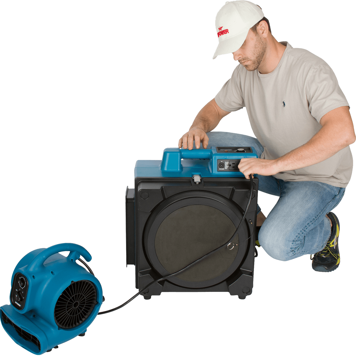 XPOWER X-3400A Professional 3-Stage HEPA Air Scrubber - Daisy Chain