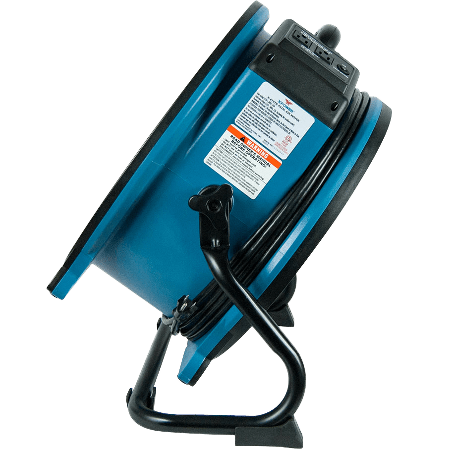 XPOWER X-47ATR 3600 CFM 1/3 HP Axial Air Mover - Angle