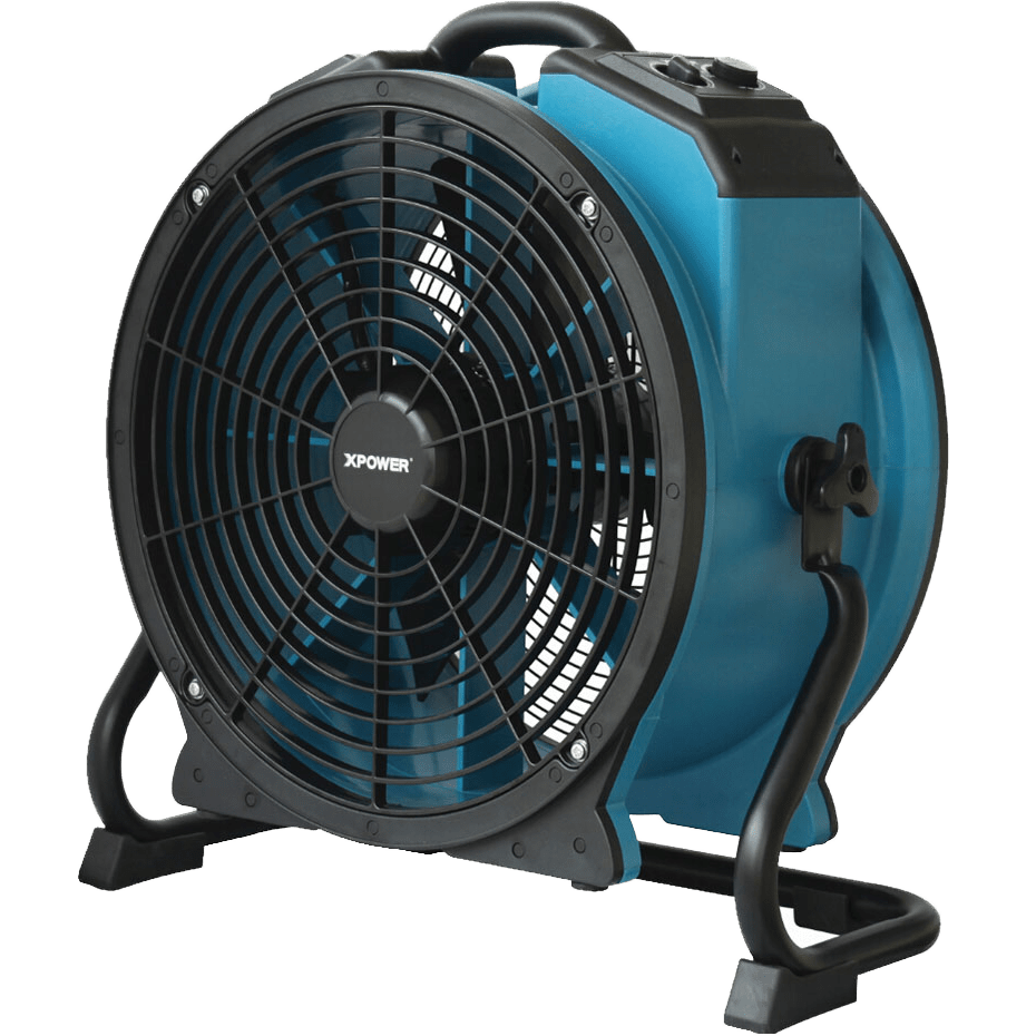 XPOWER X-47ATR 3600 CFM 1/3 HP Axial Air Mover - Right Angle