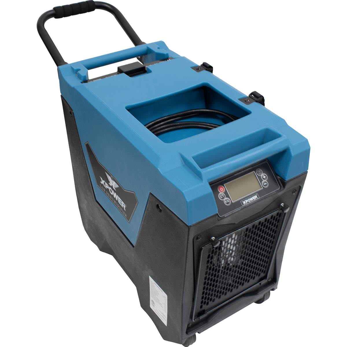 XPOWER XD-85L2 Commercial LGR Dehumidifier w/ Pump - Top Angle View