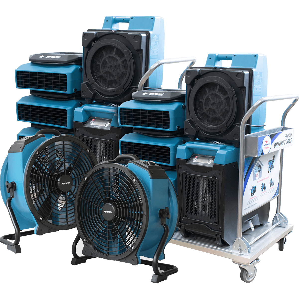 XPOWER XtremeDry Pro-DIY Restoration TOTAL Clean-Up Tool Kit - Main