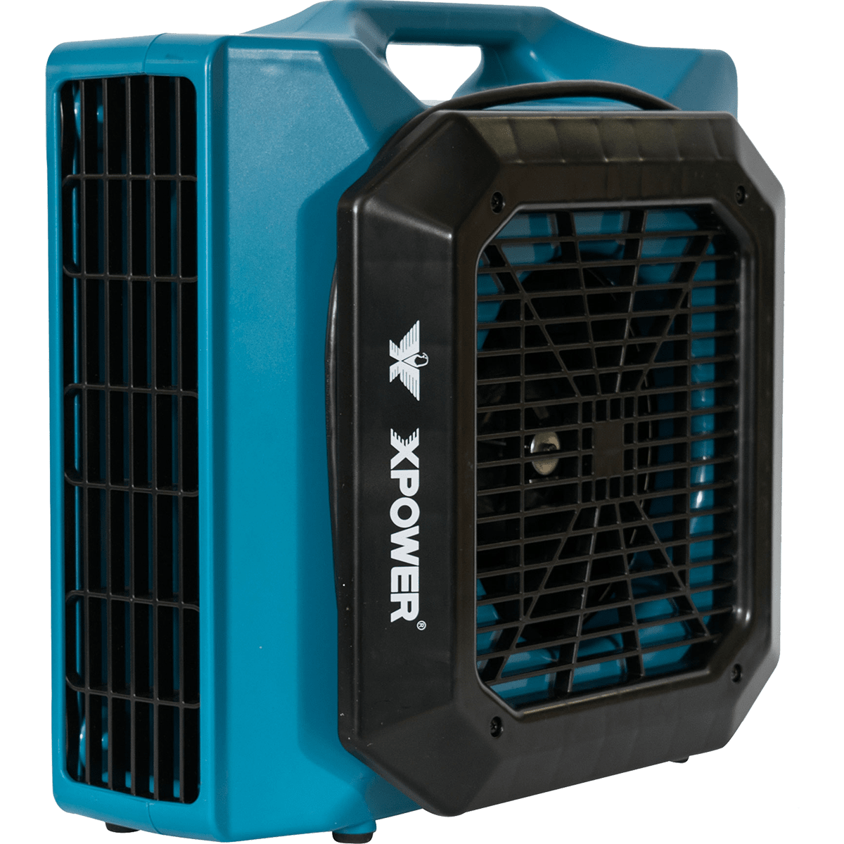 XPOWER XL-730A Professional Low Profile Air Mover - Front Side Angle View