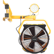 XPOWER 18-In. 3600 CFM Wall Mount Warehouse/Dock/Trailer Fan Kit w/ LED Spotlight - Main