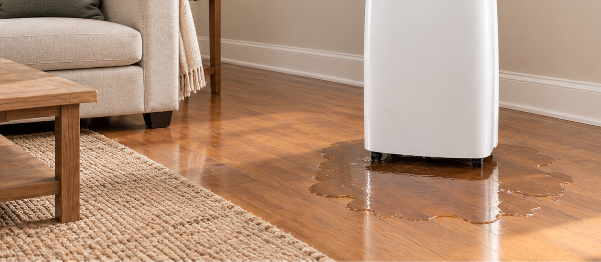 Leaking portable air conditioner