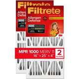 3M Filtrete MPR 1000 4-Inch Micro Allergen Defense Air Filters - 16x25x4