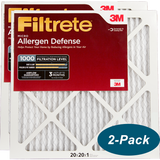 3M Filtrete 1-Inch Micro Allergen Defense MPR 1000 Air Filters 20x20x1 2-PACK