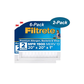 3M Filtrete Healthy Living 1900 MPR Ultimate Allergen Reduction Air Filters - 20x20 2-Pack Main