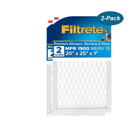 3M Filtrete Healthy Living 1900 MPR Ultimate Allergen Reduction Air Filters - 20x25 2-Pack Main