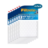 3M Filtrete Healthy Living 1900 MPR Ultimate Allergen Reduction Air Filters - 20x20 6-Pack Main