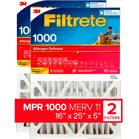 3M Filtrete 5-In. MPR 1000 Allergen Defense Furnace Filters - 16 x 25 x 5 - Main