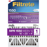 3M Filtrete Healthy Living 1550 MPR Ultra Allergen Reduction Filters for 4-Inch Housings - 16x20