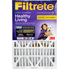 3M Filtrete Healthy Living 1550 MPR 4-Inch Ultra Allergen Reduction Filter