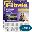 3M Filtrete Healthy Living 1550 MPR Ultra Allergen Reduction Filters 20x25x4 2-PK