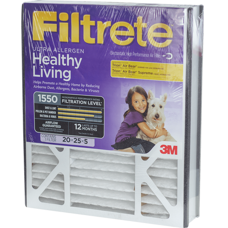 3M Filtrete Healthy Living 1500 MPR Allergen Reduction Filters for 5" Housings