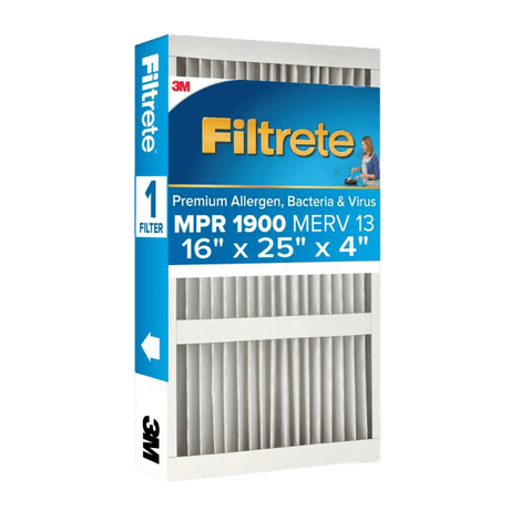 3M Filtrete MPR 1900 4-inch Allergen, Bacteria and Virus Filters 16x25x4 - Main