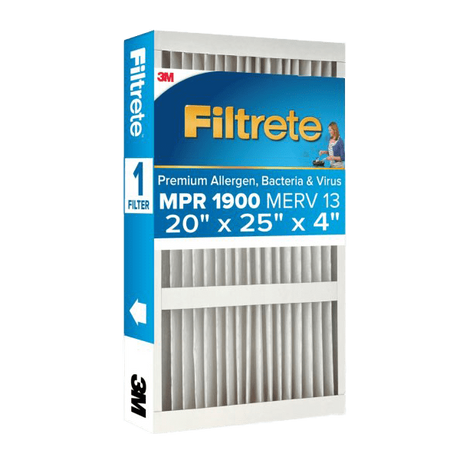 3M Filtrete MPR 1900 4-inch Allergen, Bacteria and Virus Filters 20x25x4 - Main