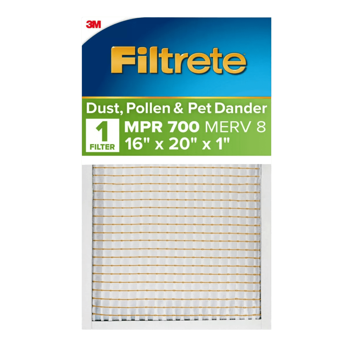 3M Filtrete MPR 700 1-inch Dust, Pollen and Pet Dander Filters 16x20x1 - Main