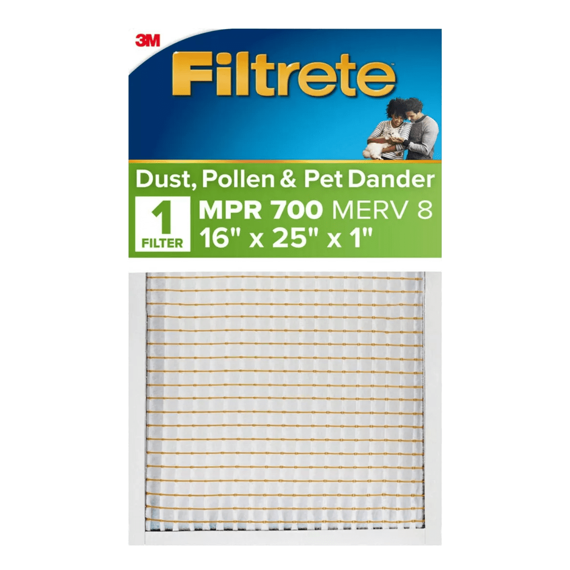 3M Filtrete MPR 700 1-inch Dust, Pollen and Pet Dander Filters 16x25x1 - Main