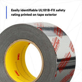 3M Venture Tape UL181B-FX Printed Polypropylene Duct Tape 1599B, Silver, 72mm x 109.7m - infographic 5
