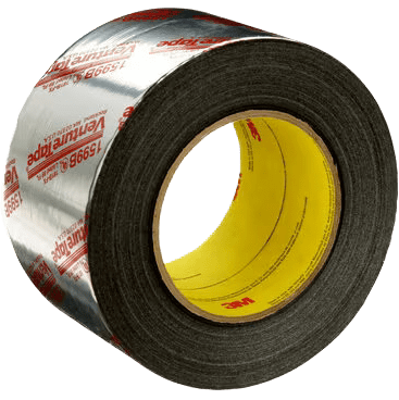 3M Venture Tape UL181B-FX Printed Polypropylene Duct Tape 1599B, Silver, 72mm x 109.7m - main
