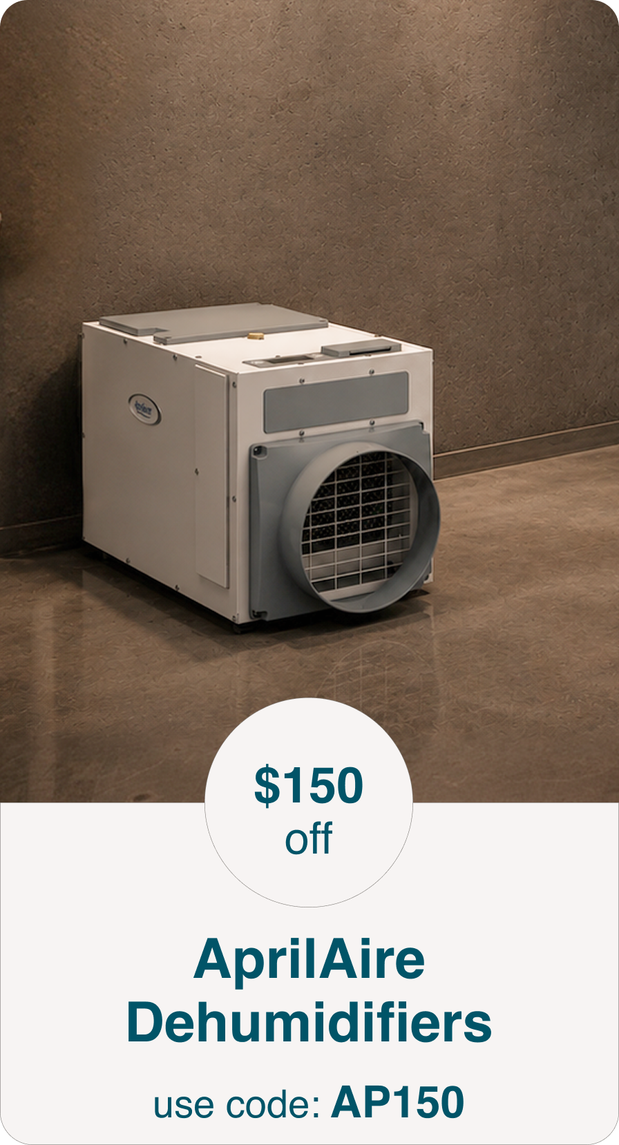 Aprilaire Dehumidifiers on sale