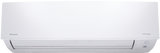 White air conditioner on a white background
