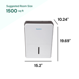 Keystone 22 Pint suggested room size 1500 sq ft