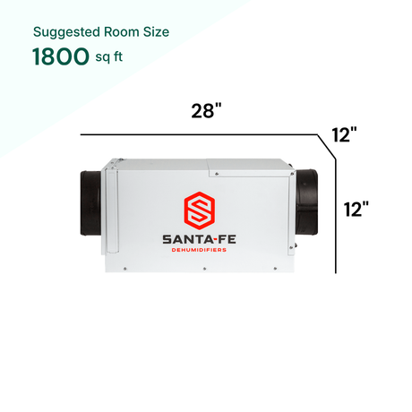 Santa Fe Ultra70 suggested room size 1800 sq ft