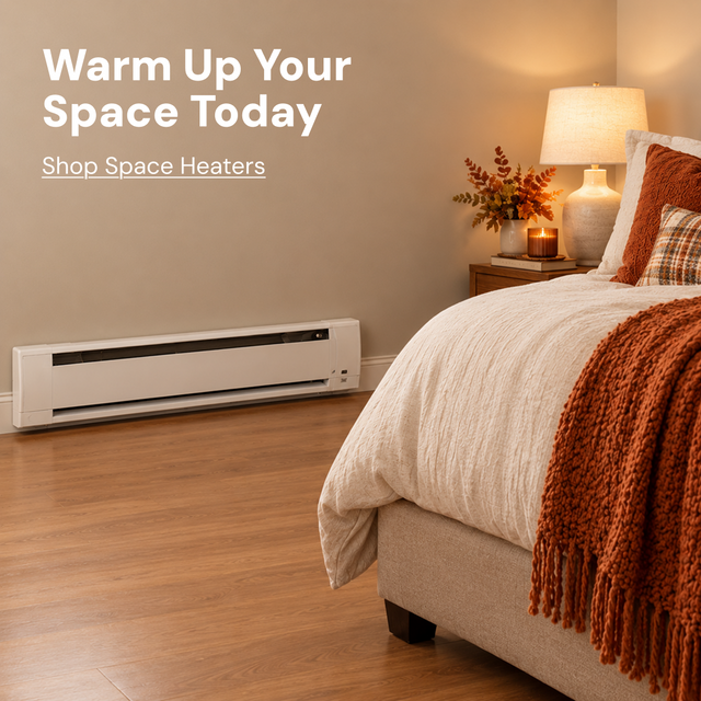 Warm up your space today. Shop Space Heaters>