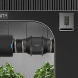 AC Infinity Air Filtration Kit, 8-In. Inline Lite Fan w/ Speed Controller