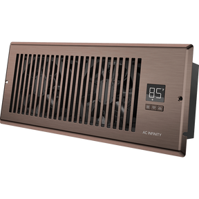 AC Infinity AIRTAP T4 4-In x 12-In Register Booster Fan - Bronze