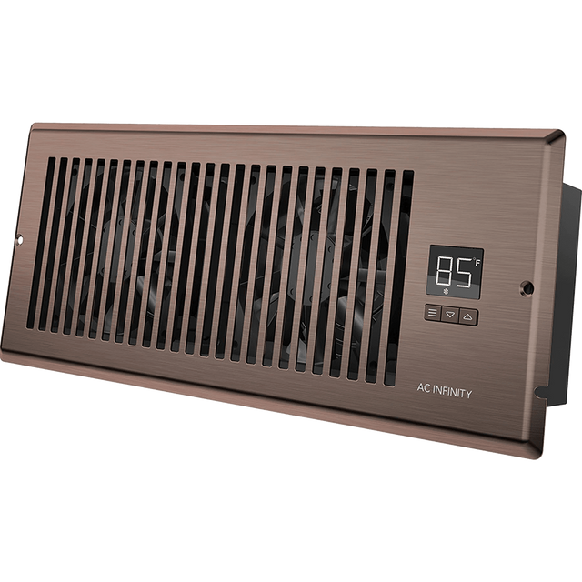 AC Infinity AIRTAP T4 4-In x 12-In Register Booster Fan - Bronze