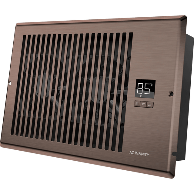 AC Infinity AIRTAP T6 6-In x 10-In" Register Booster Fan - Bronze