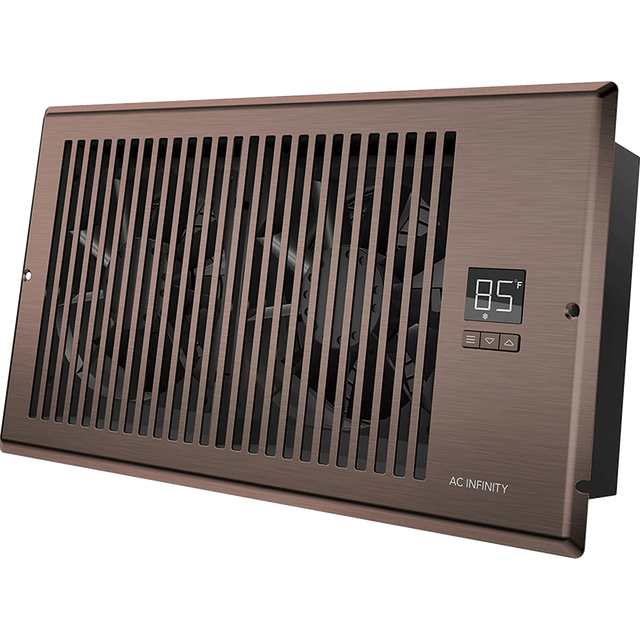 AC Infinity AIRTAP T6 6-In x 12-In Register Booster Fan - Bronze