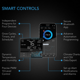 AC Infinity AIRTITAN T7 12-In Ventilation Fan w/ Temperature & Humidity Controller