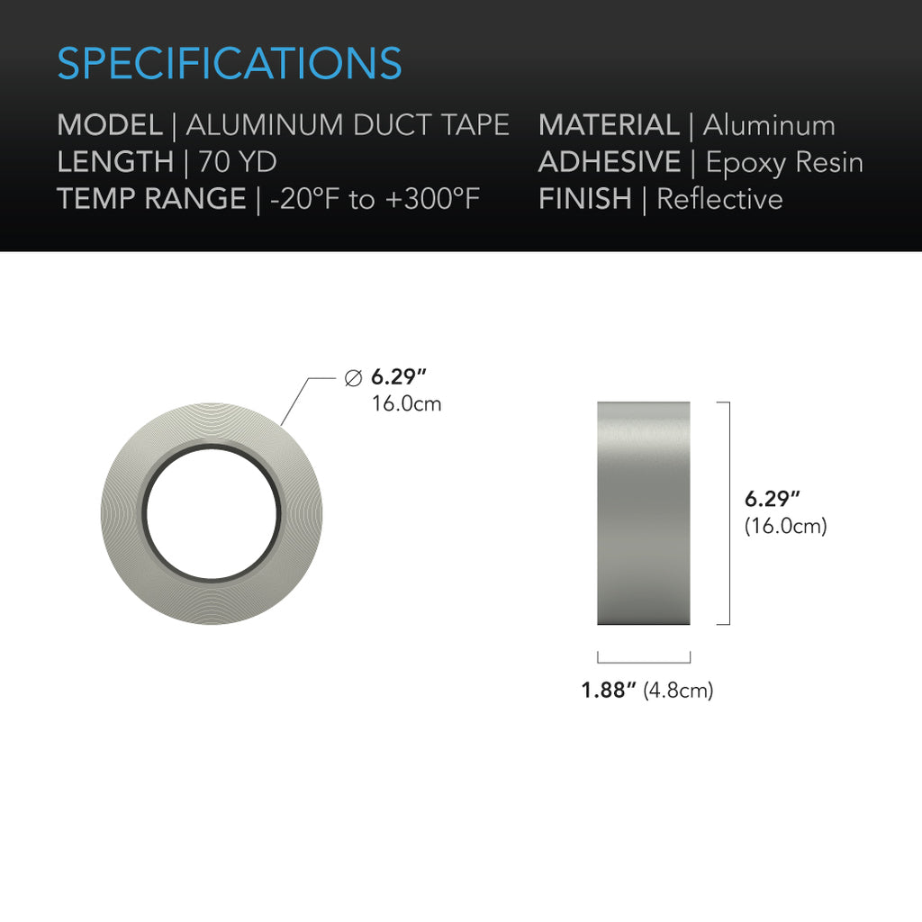 AC Infinity Aluminum Foil Ducting Tape
