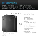 Ac Infinity Cloudlab 80 Inch Grow Tent 866 Specs
