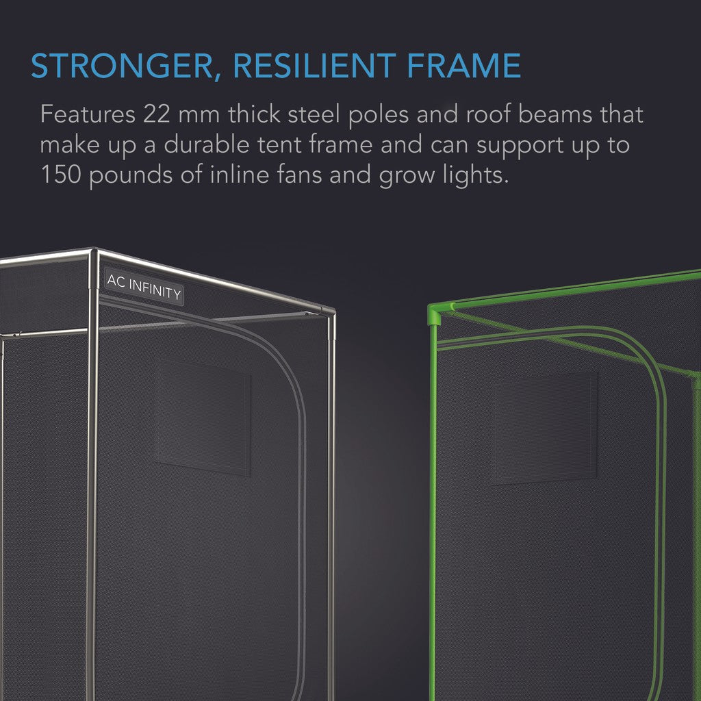 AC Infinity CLOUDLAB 80" Mylar Canvas Advance Grow Tent - Durable Steel Frame holds up to 150 lbs.