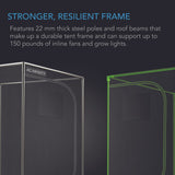 AC Infinity CLOUDLAB 80" Mylar Canvas Advance Grow Tent - Durable Steel Frame holds up to 150 lbs.