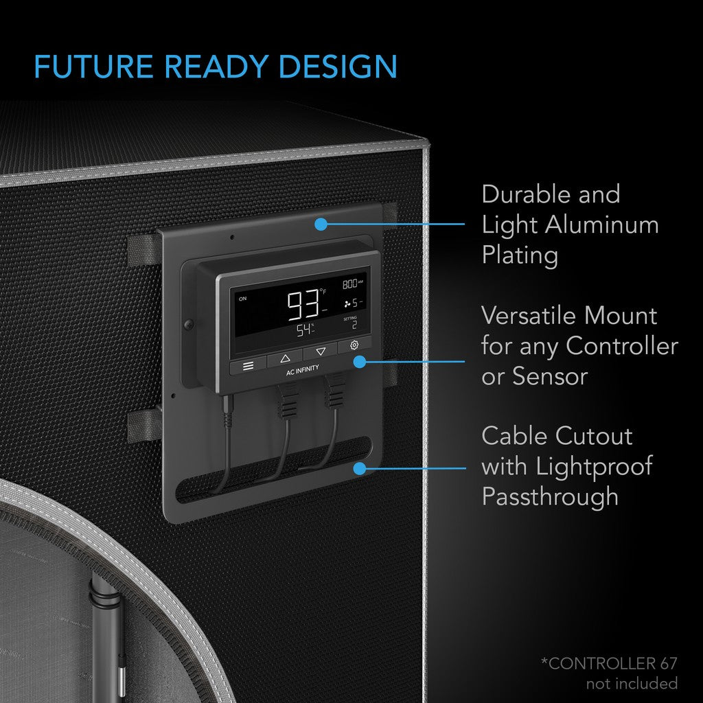 AC Infinity CLOUDLAB 80" Mylar Canvas Advance Grow Tent - Versatile Mount for any Controller