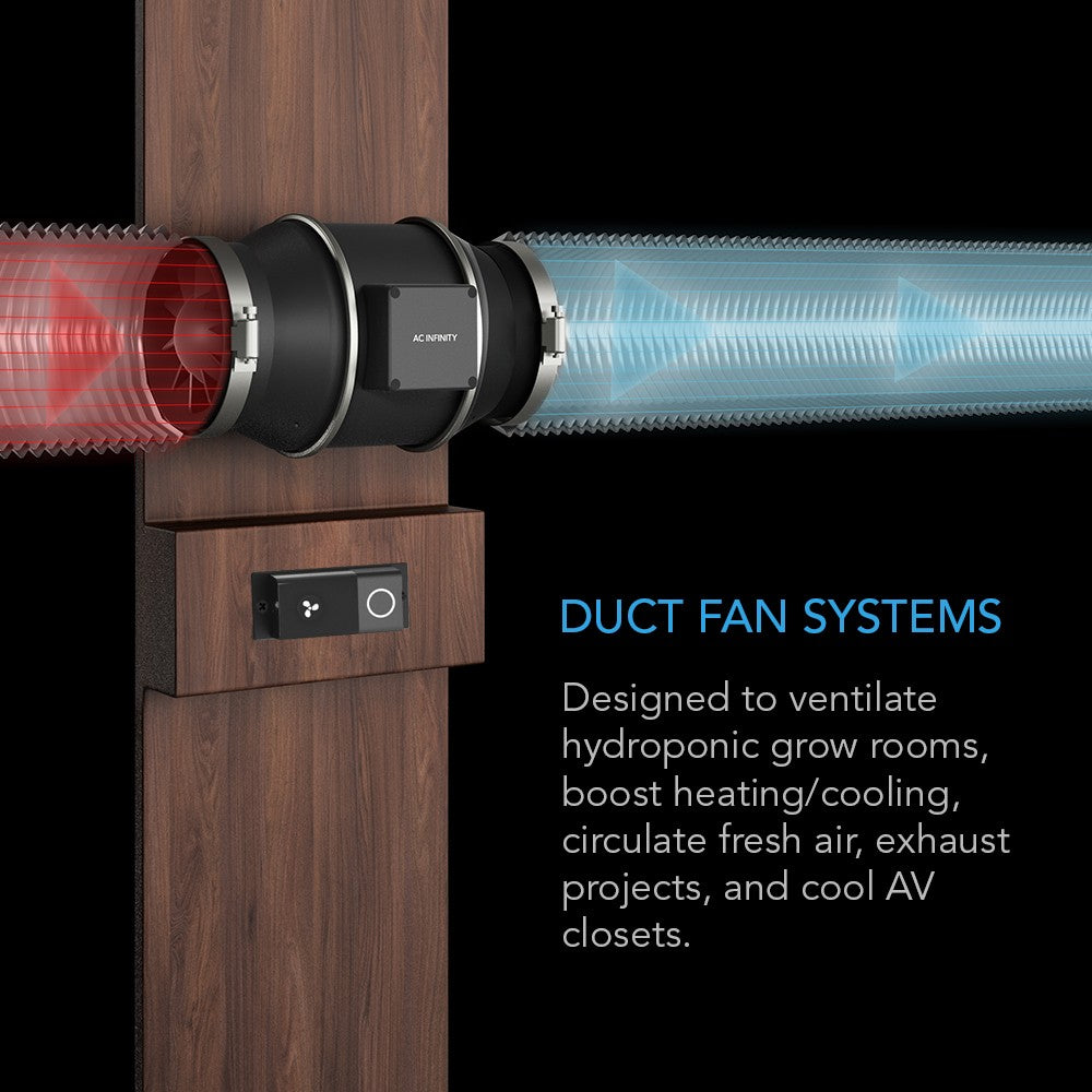 AC Infinity CLOUDLINE S12 12-In Inline Duct Fan w/ Speed Controller