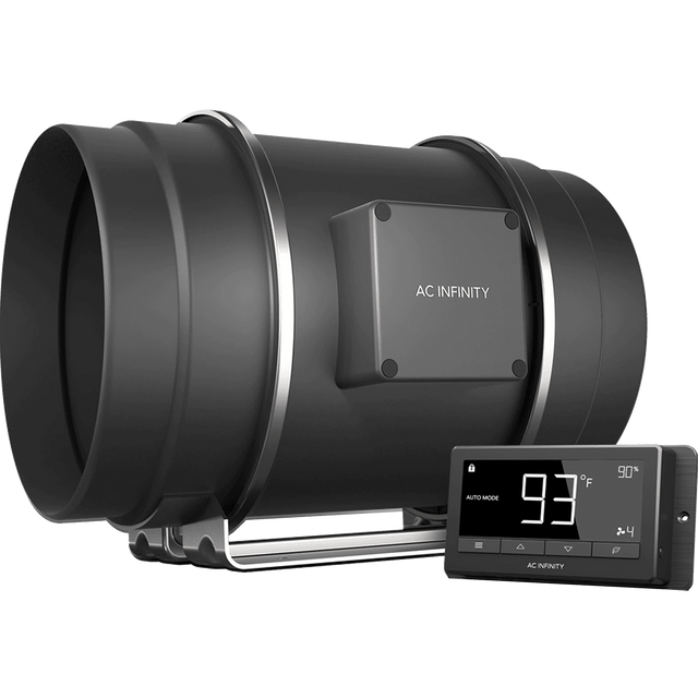 AC Infinity CLOUDLINE T10 10-In Inline Duct Fan w/ LCD Thermal Controller